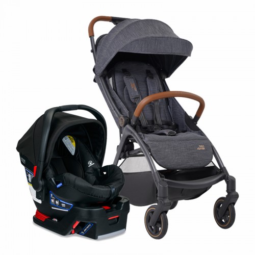 Britax Gravity II Auto One-handed fold Stroller & B-safe 35/ Gen2 Infant Car Seat (Travel System)